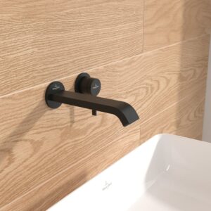 Villeroy & Boch Embrace wastafelmengkraan met AquaSmart, matzwart