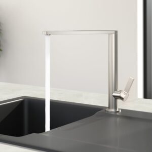 Villeroy & Boch Finera keukenkraan, draaibaar geborsteld RVS
