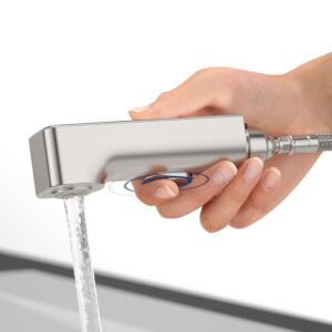 Villeroy & Boch handdouche voor Junis Douche eengreeps keukenkraan geborsteld RVS