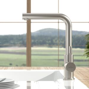 Villeroy & Boch Modern Steel keukenkraan, draaibaar geborsteld RVS - Afbeelding 3