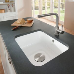 Villeroy & Boch Stalen Doucheraam keukenkraan, uitschuifbaar, draaibaar, geborsteld RVS voor montage op het voorraam - Afbeelding 4
