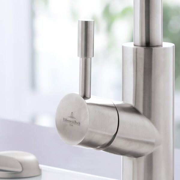 Villeroy & Boch kraangreep geborsteld RVS