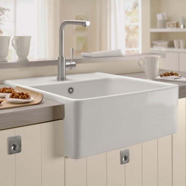 Villeroy & Boch universele keukenspoelbak wit alpine hoogglans