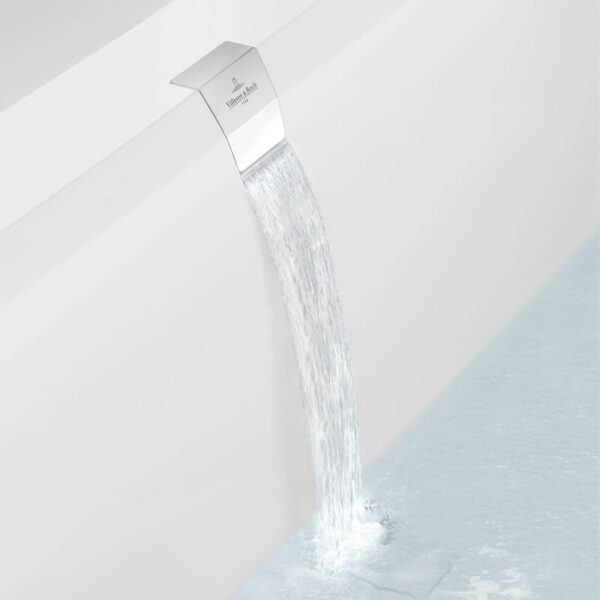 Villeroy & Boch waterinlaat geïntegreerd in overloop voor Squaro Edge 12