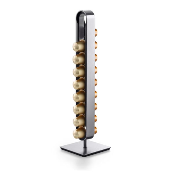 Zack CURO capsulehouder geborsteld RVS/zwart