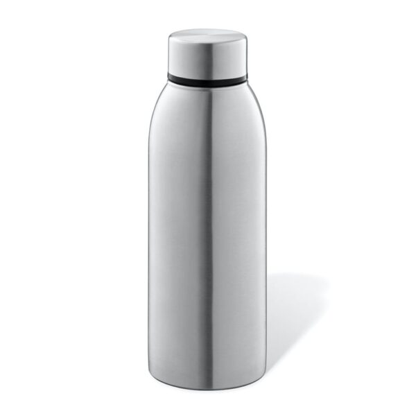 Zack MINO drinkfles geborsteld RVS/zwart