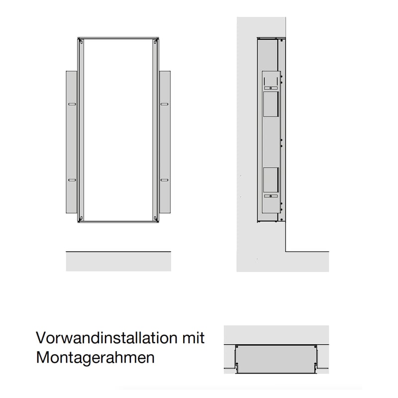 Zehnder Zenia montageframe voor voorwand- en meubelmontage - Afbeelding 3