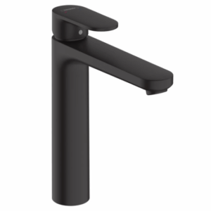 hansgrohe Vernis Blend wastafelmengkraan met hoge zuil 190 met EcoSmart, mat zwart