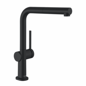 hansgrohe Talis M54 keukenmengkraan, uittrekbare uitloop, draaibaar mat zwart