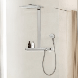 hansgrohe Rainmaker Select opbouwdouchesysteem met thermostaat wit/chroom