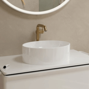 hansgrohe Tecturis S wastafelmengkraan met hoge zuil 240 Fine CoolStart met EcoSmart+, met push-open afvoerplug, geborsteld brons